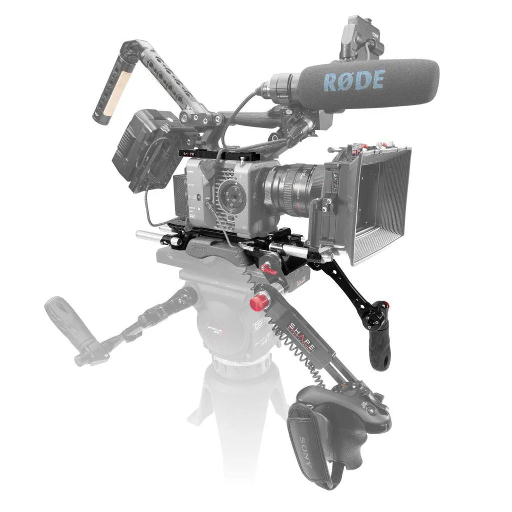 SHAPE Sony FX6 baseplate and top plate with handle – för filmskapare - 10