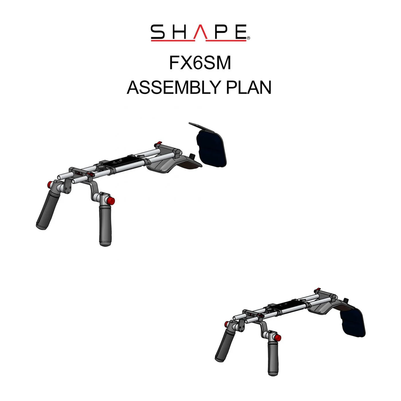 SHAPE Sony FX6 shoulder mount - 12
