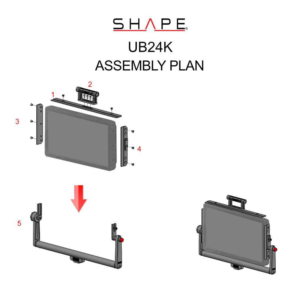 SHAPE Swivel Monitor Mount for Atomos Neon 24 - 21