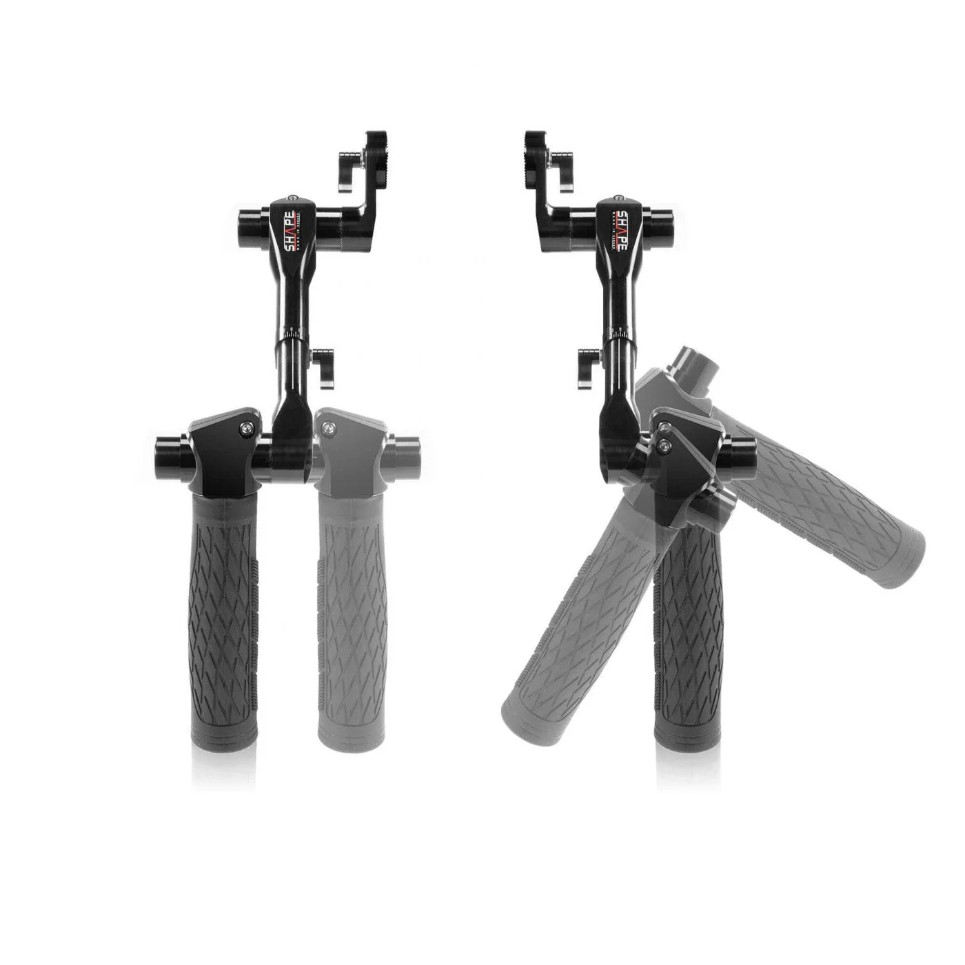 SHAPE Telescopic Black Handle Arri Rosette Cuffs Kit - 6