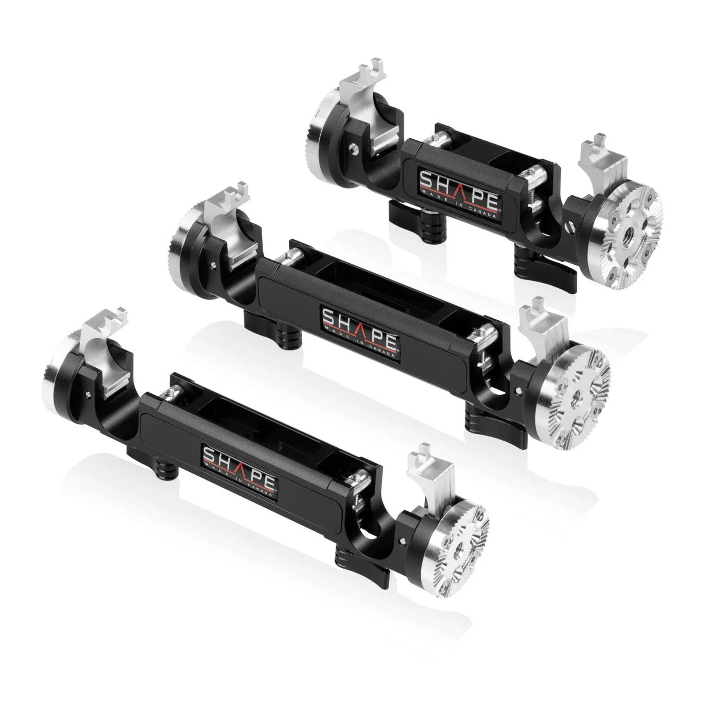 SHAPE Telescopic Black Handle Arri Rosette Cuffs Kit - 3