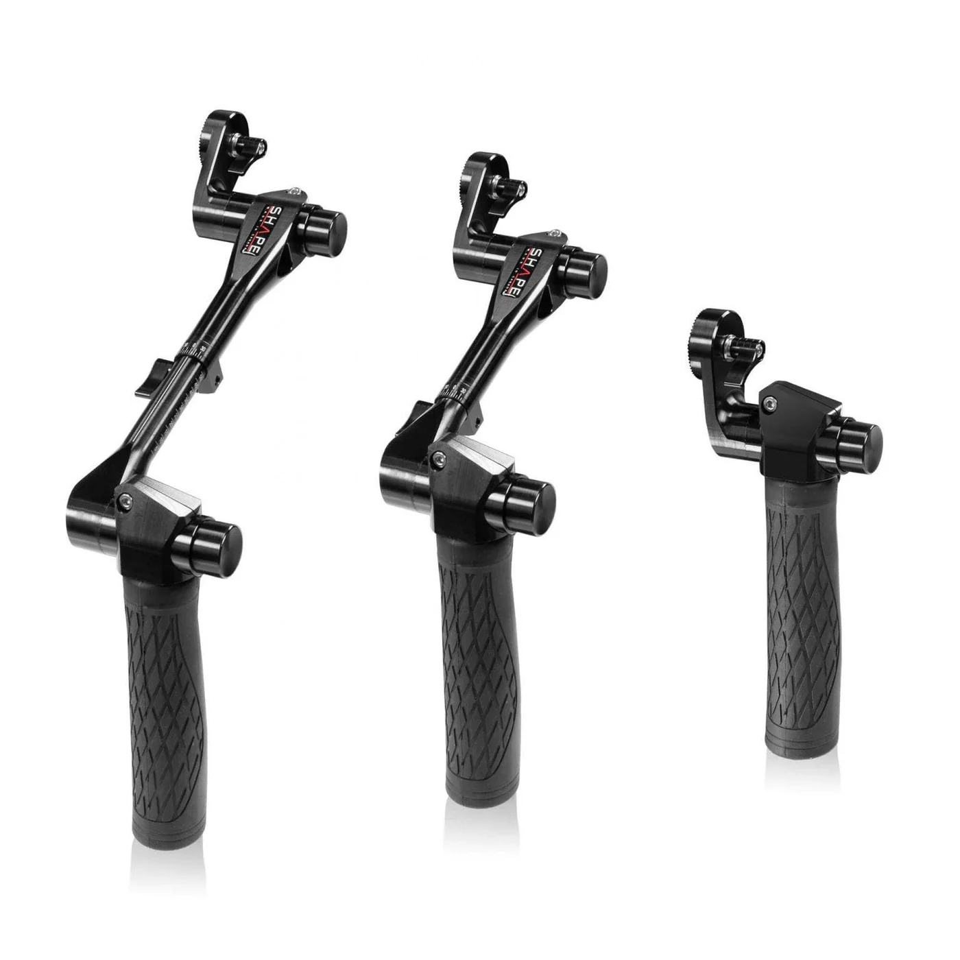 SHAPE Telescopic Black Handle Arri Rosette Cuffs Kit - 5