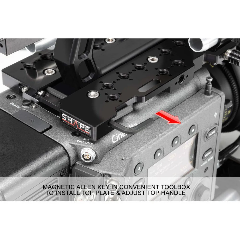 SHAPE Top Handgrip and Top Plate for Sony Venice with 15mm LW Front Rod Clamp - 4