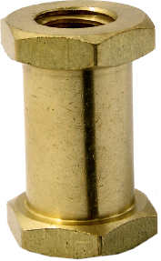 Kupo KS-015 Hex Stud with 3/8"""" -16 Female and 1/4"""" -20 Female