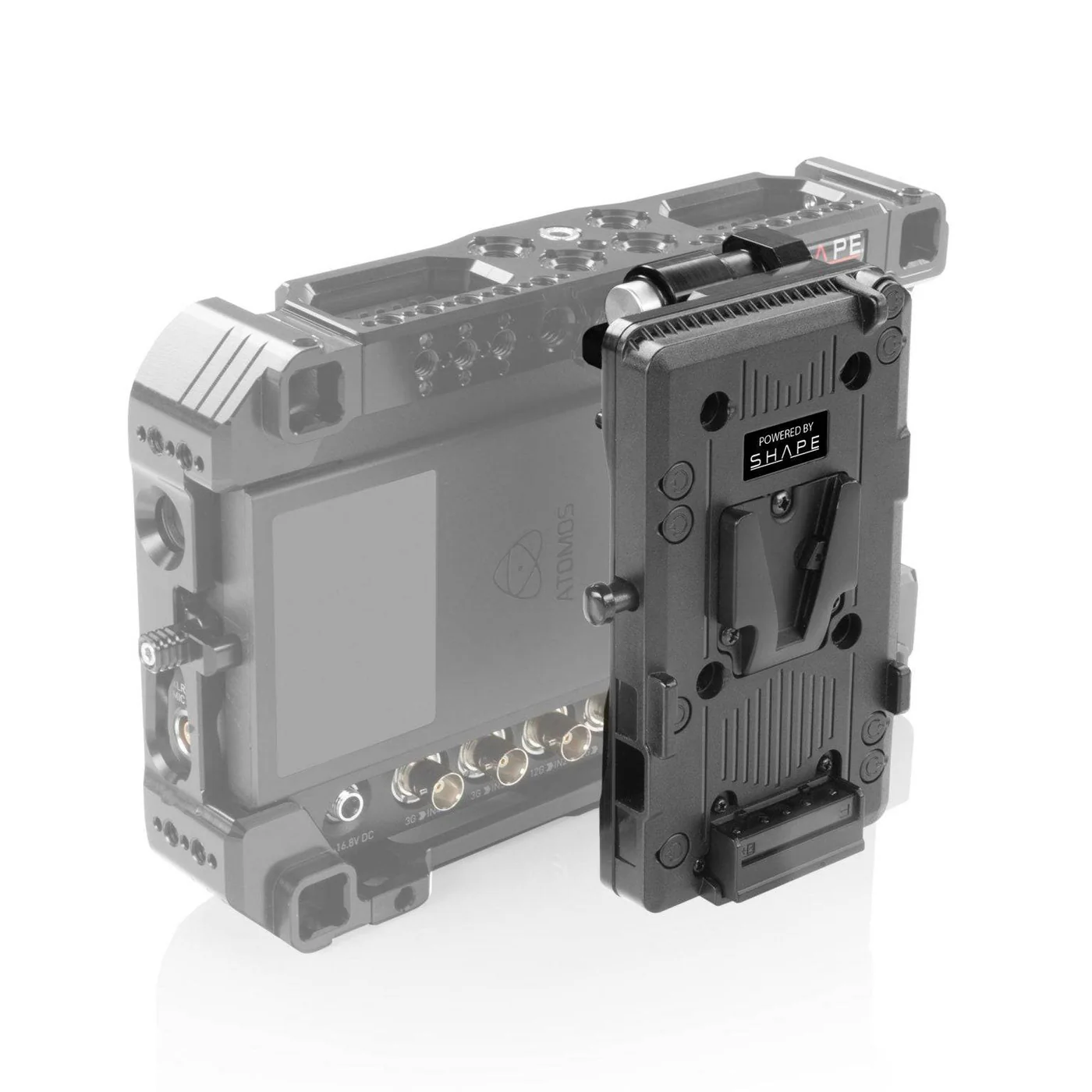 SHAPE Pivoting Battery Plate for Shogun 7 Monitor Cage (V-Mount) - 3