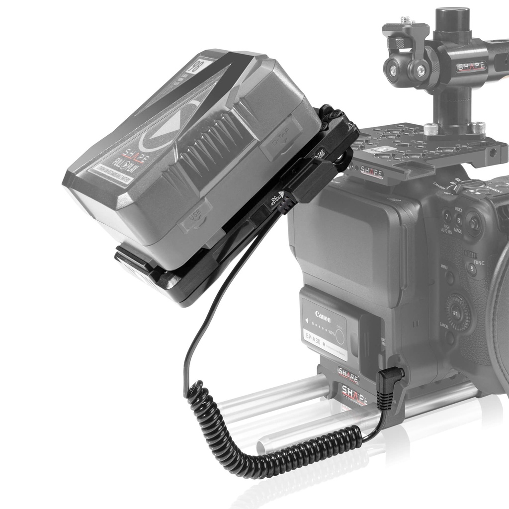 SHAPE V-mount pivoting battery plate for Canon C70 – för filmskapare - 2