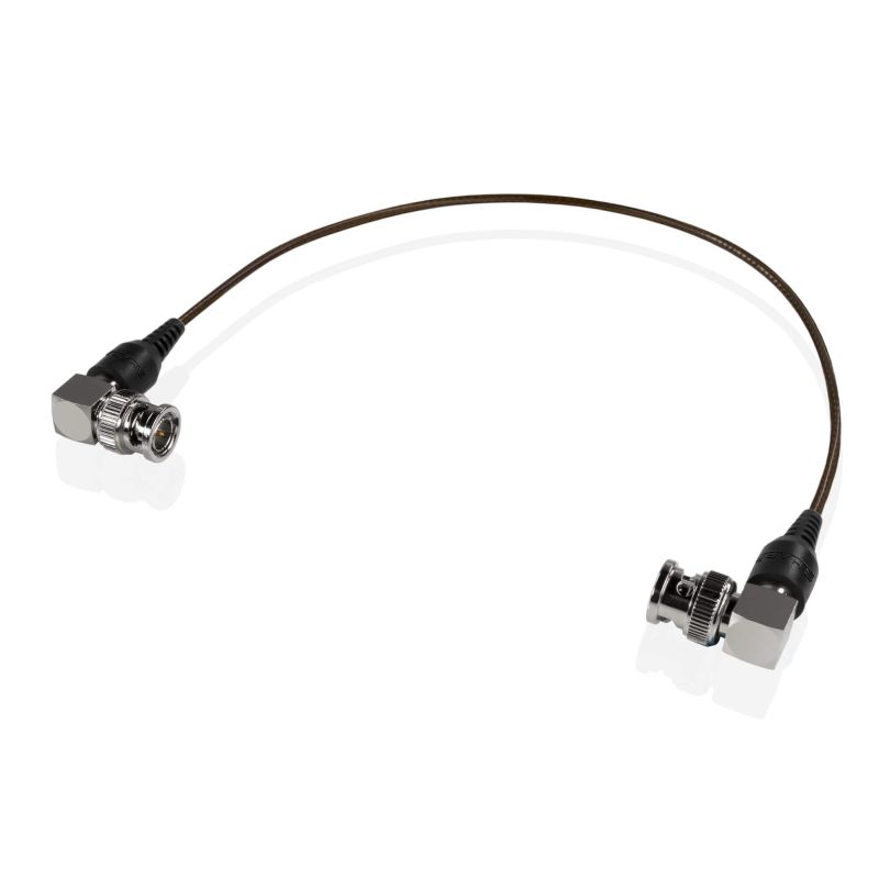 SHAPE skinny 90-degree BNC cable 12 " black