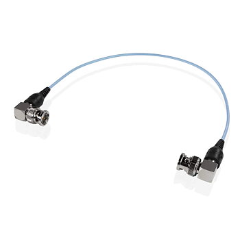 SHAPE skinny 90-degree BNC cable 12 " blue