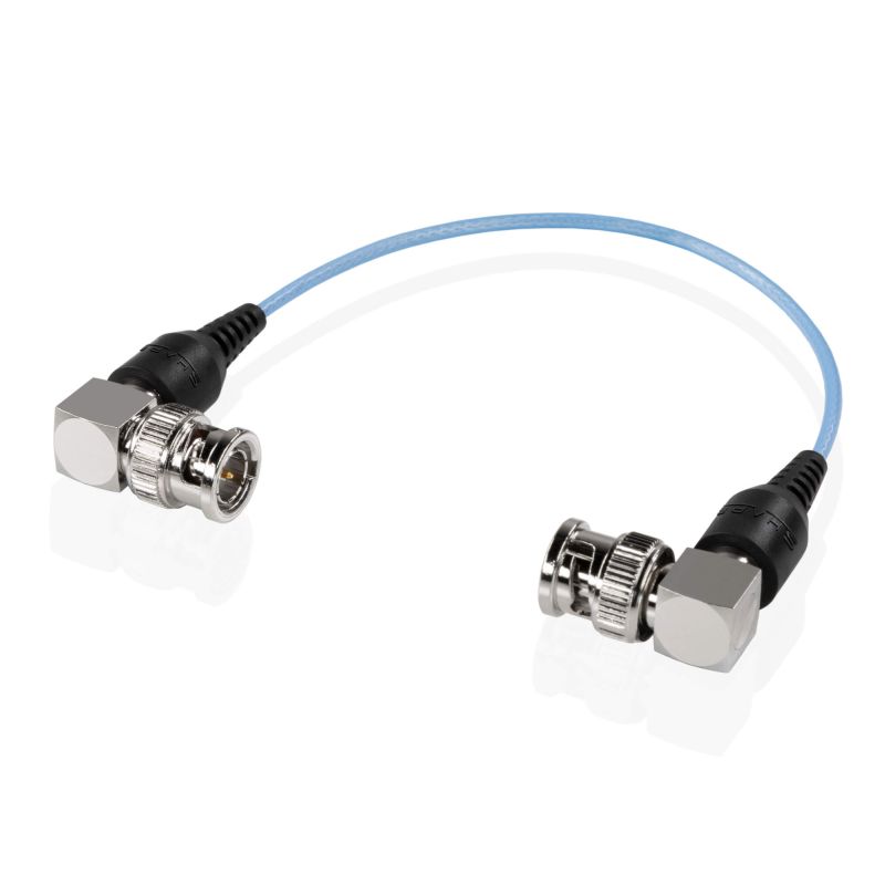 SHAPE skinny 90-degree BNC cable 6" blue