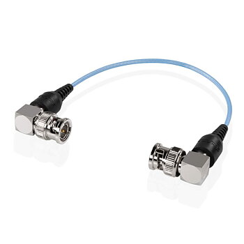 SHAPE skinny 90-degree BNC cable 6" blue