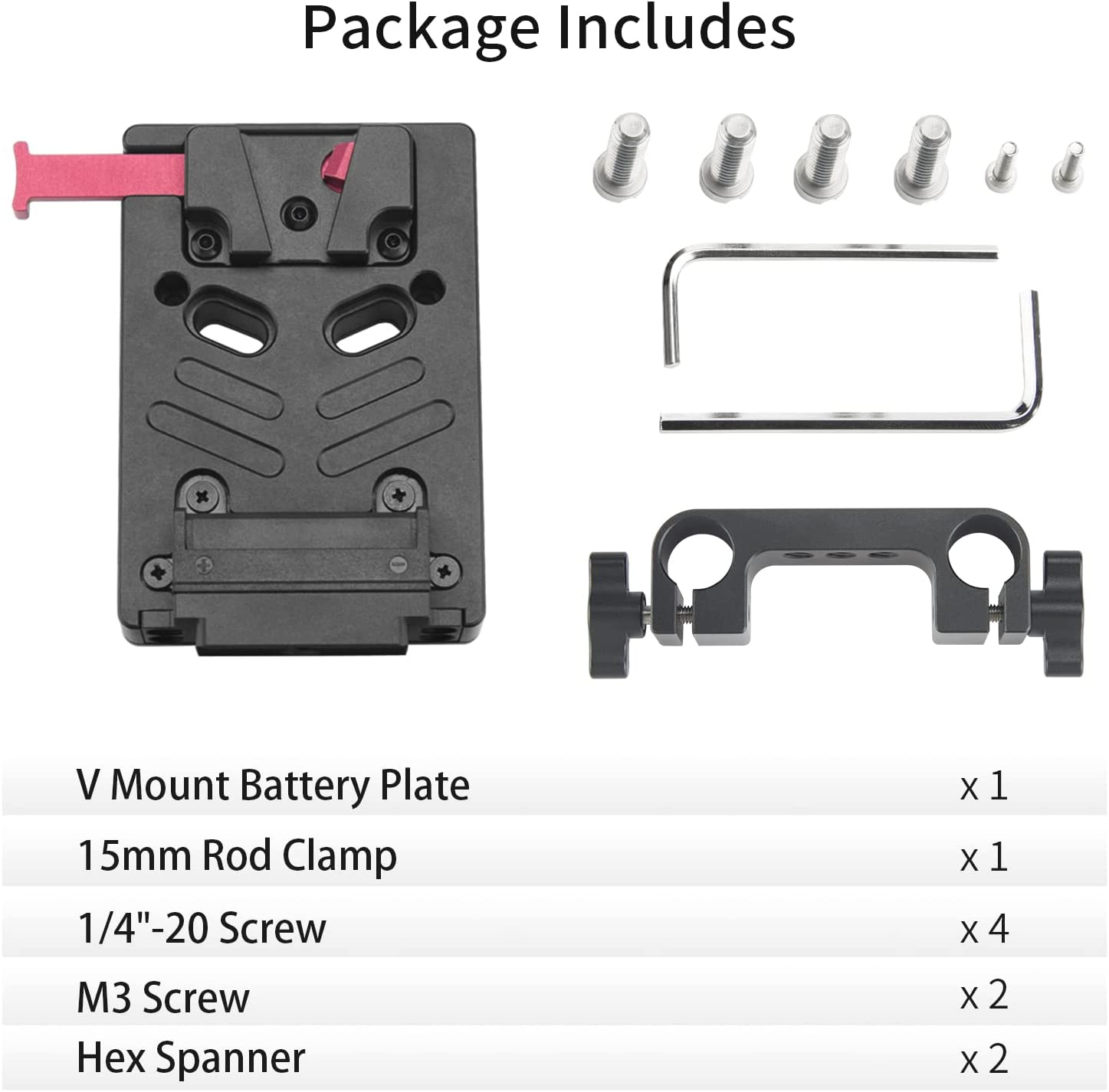 Nitze V-mount Battery Plate with 15mm Rod Clamp N21-D7 - 3