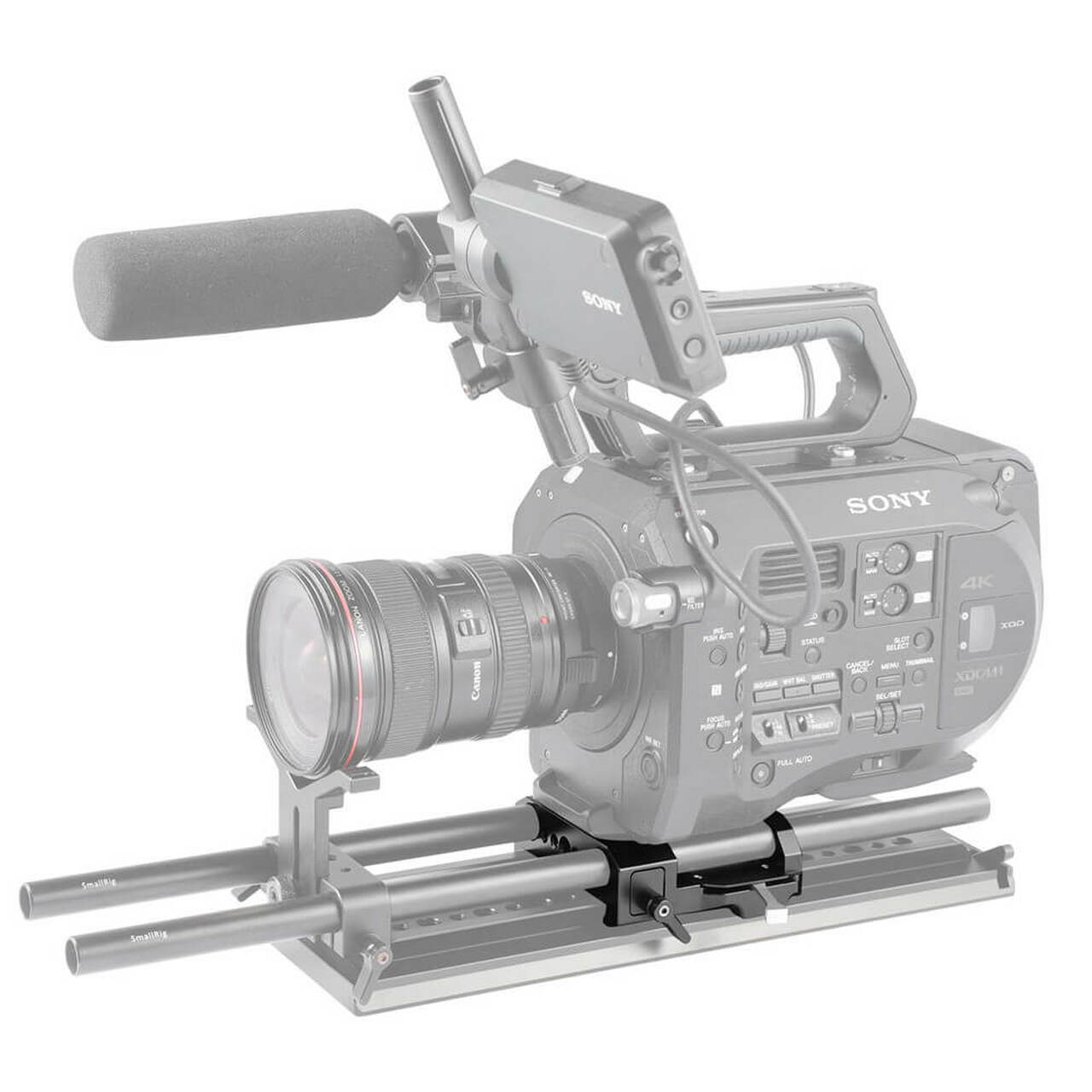 SmallRig Baseplate (Arri Style) with Dual 15mm Rod Clamp 1642 - 7