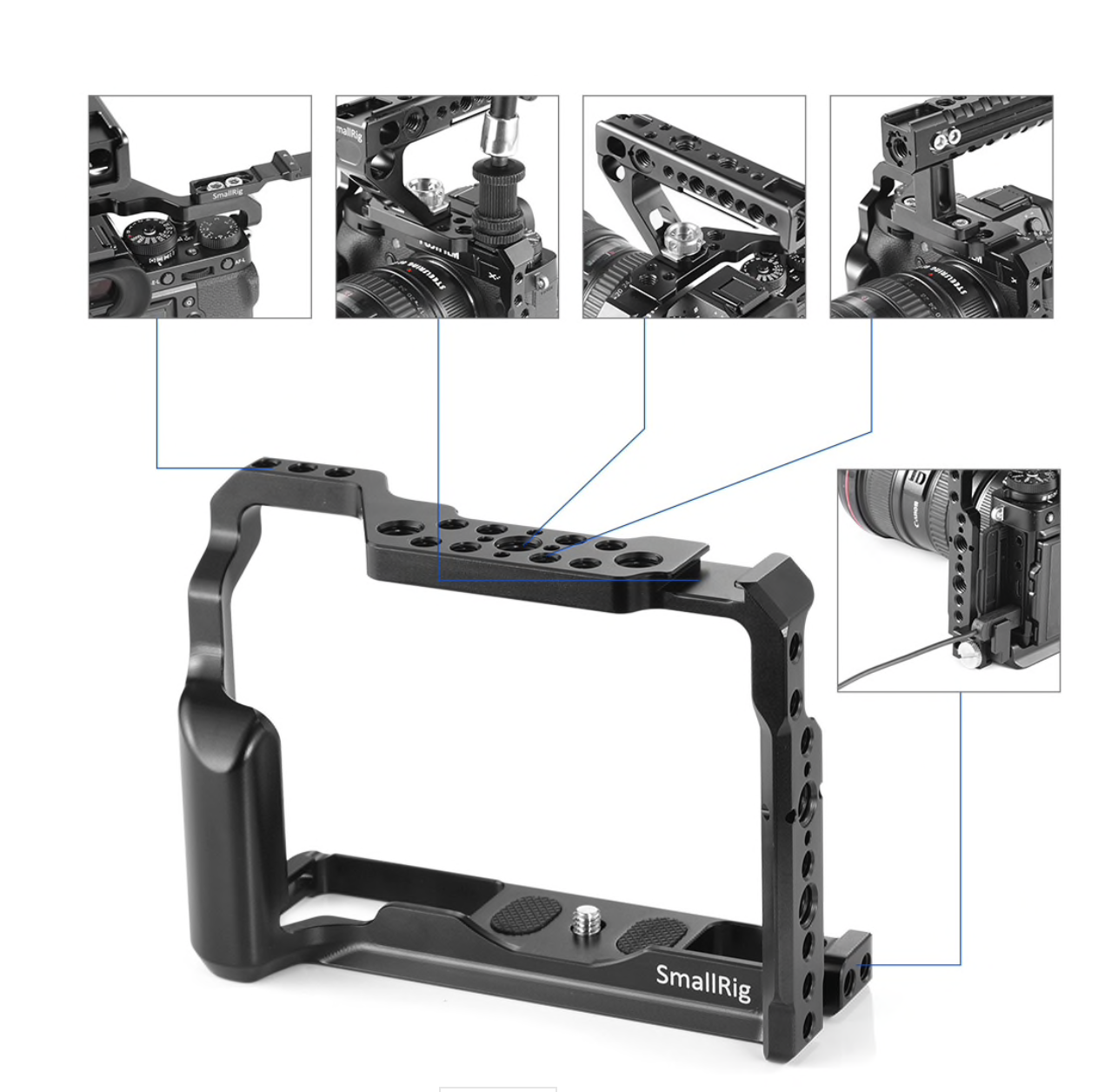 SmallRig Cage for Fujifilm X-T2 and X-T3 Camera 2228 - 4