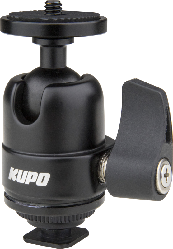 Kupo KS-CB07 Midi Ball Head with Hot Shoe Mount