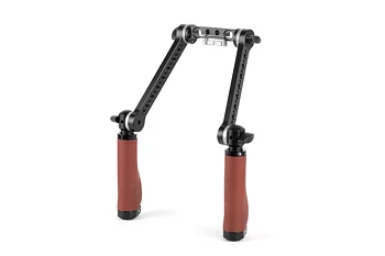Wooden Camera Rosette Handle Kit (Brown Leather)