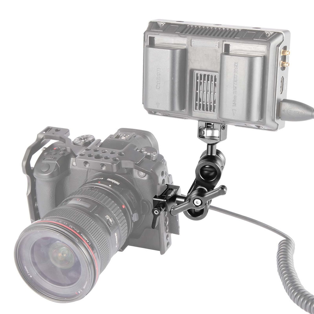 SmallRig Articulating Arm with Screw Ballhead and NATO Clamp Ballhead 2071 - 8