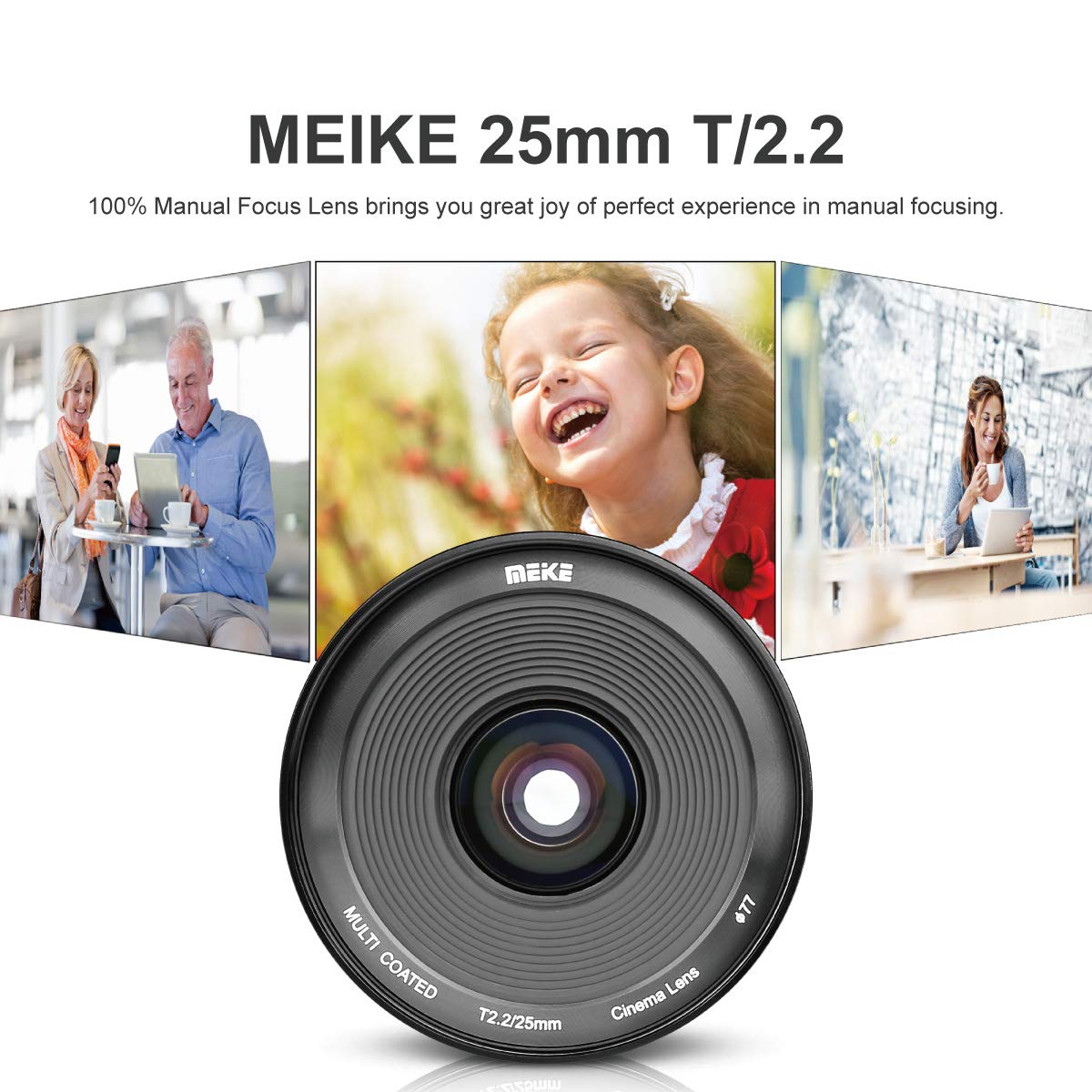 MEIKE 25mm T2.2 Manual Focus Cinema Prime Lins (MFT Mount) – för filmskapare - 7