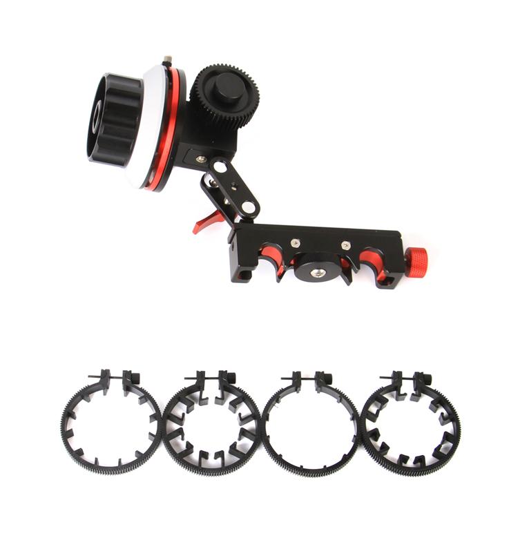 CAME-TV FF-01 Follow Focus System with A/B Hard Stops for 15mm Rod  - 5