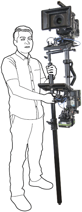 Kupo KS-252 Steadicam Sled Docking Holder with Baby reciver - 5