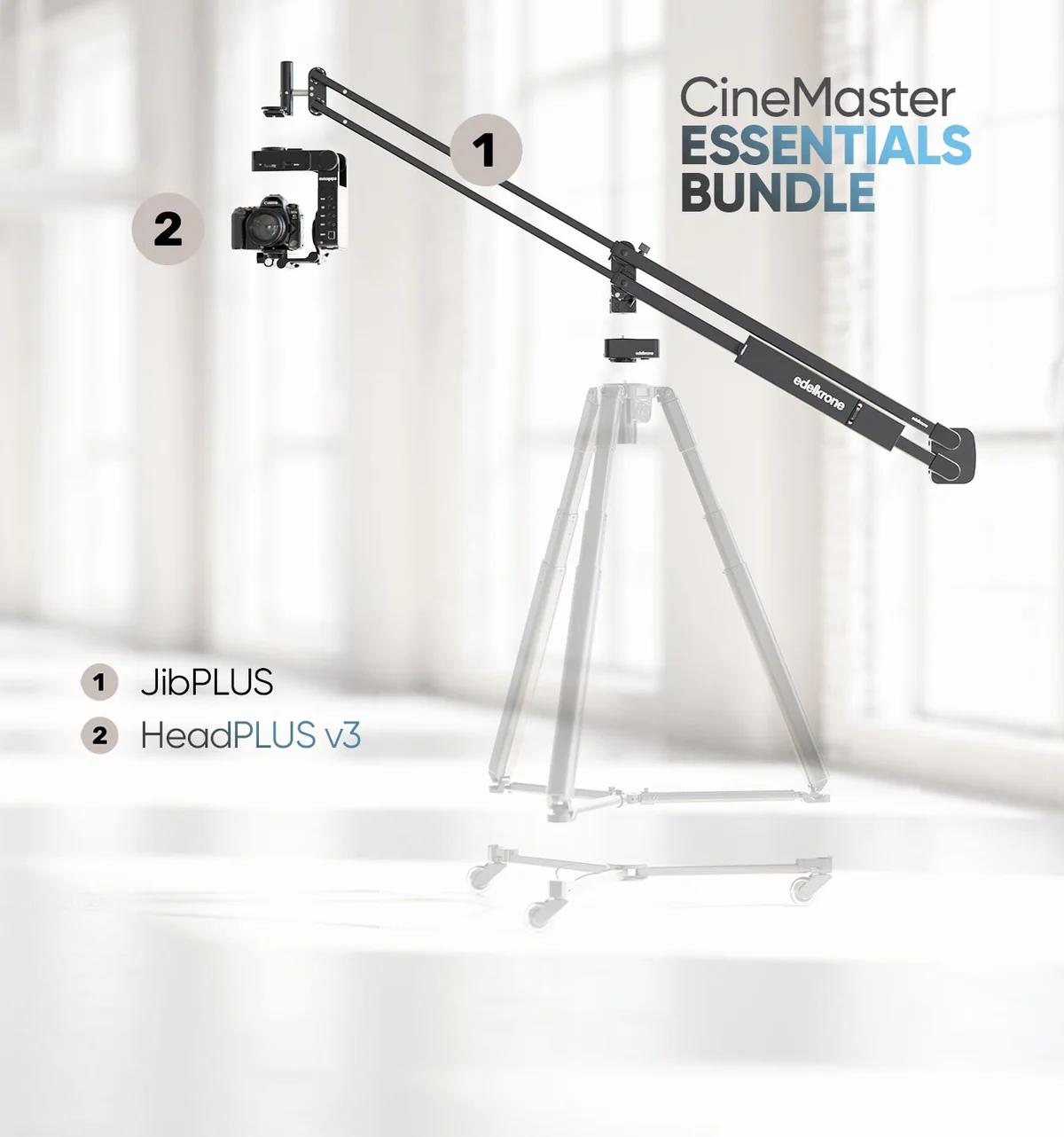 Edelkrone Jibplus Headplus V3 CineMaster Bundle