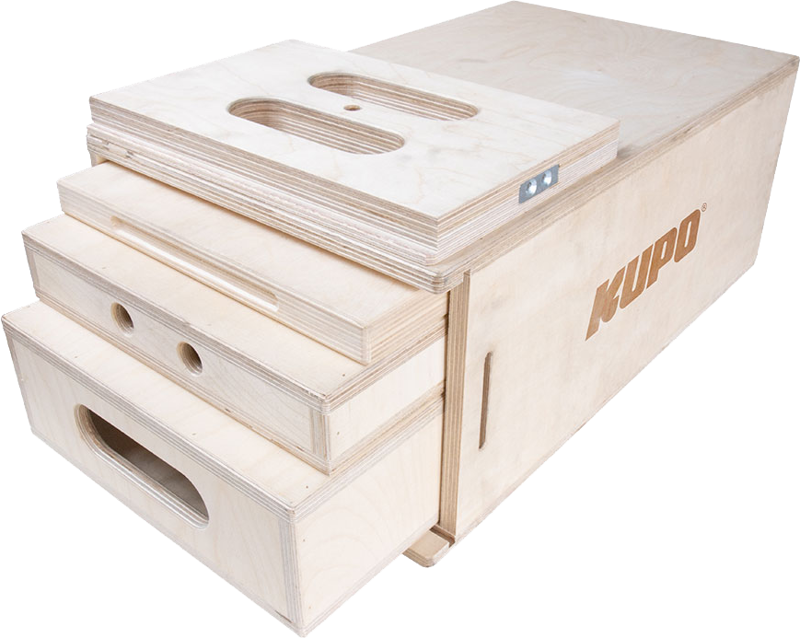 Kupo KAB-61K Apple Box 6 in 1 Nesting set Kupo Pancake, Quarter, Half & Full - 5