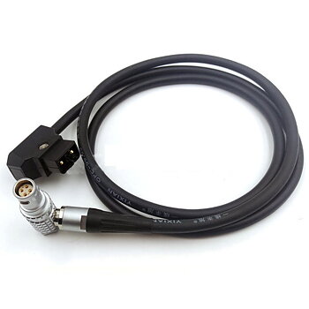 Power Cable Angled D-tap For V-mount To Red-Epic 6-pin lemo  100cm
