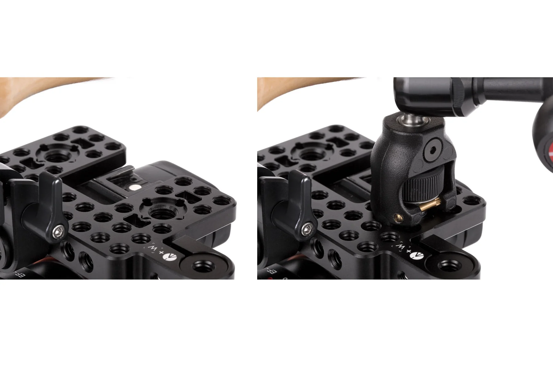 Wooden Camera Unified DSLR Cage (Large) with Wood Grip - 9