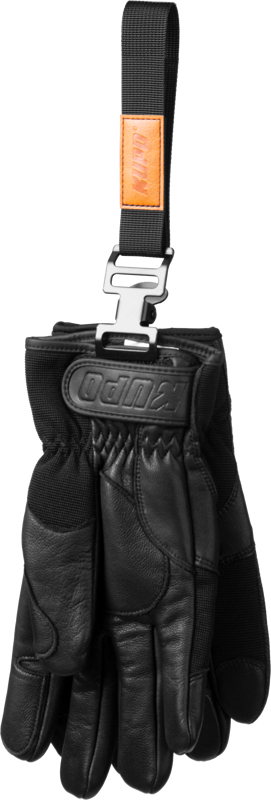 Kupo Glove Strap Alligator Clip & Brown Label - 2