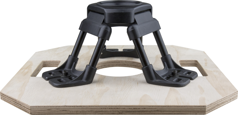 Kupo KAB-018 Octagon Hi-Hat Wood Board - 4
