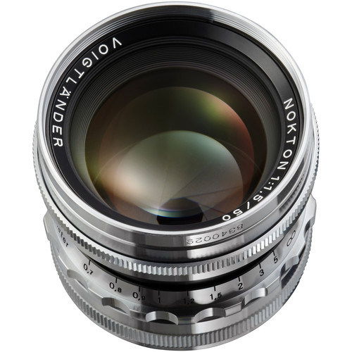 Voigtländer Nokton 50mm f/1.5 Aspherical Lens (Silver) - Voosestore