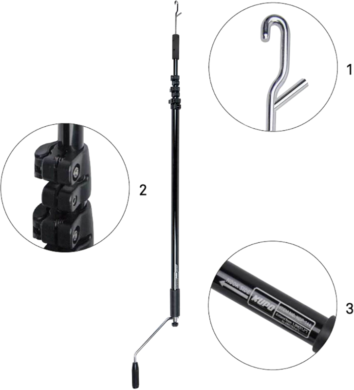 Kupo KCP-206 Telescopic Operating Pole ( 1.9~6.4M)