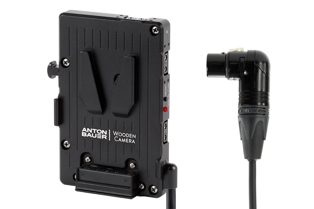 Wooden Camera Pro V-Mount (4pin XLR Right Angle) – för filmskapare