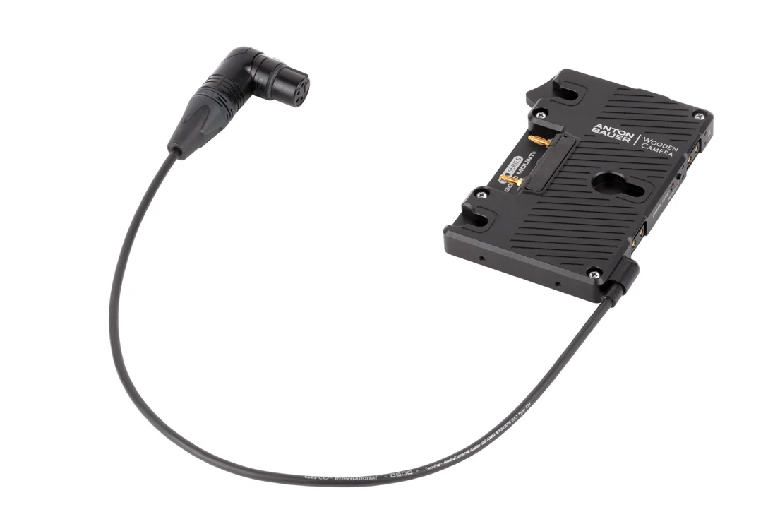 Wooden Camera Pro Gold Mount (4pin XLR Right Angle) - 2