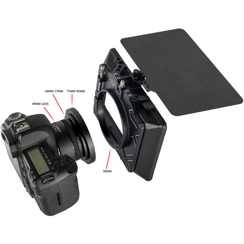 CAME-TV Matte Box With Carbon Fiber Flag 95mm - 4