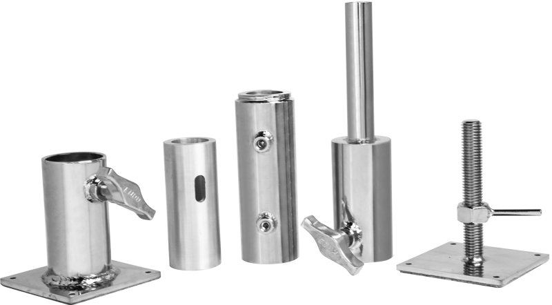 Kupo KCP-712TSK Telescopic Wall Spreader Kit For Pipe 1-1/2"""" Schedule 40 (O.D.48.3mm)