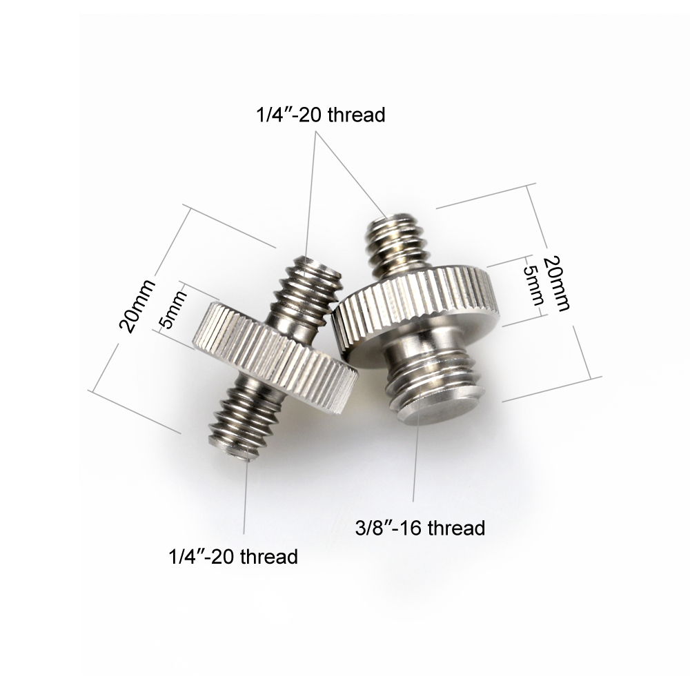Double head screw 1/4 to 3/8 - 3