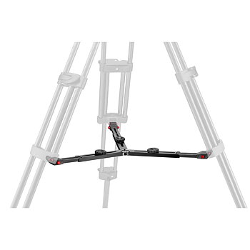 MANFROTTO Tripod CF Twin leg with middle spreader video tripod 100/75mm bowl
