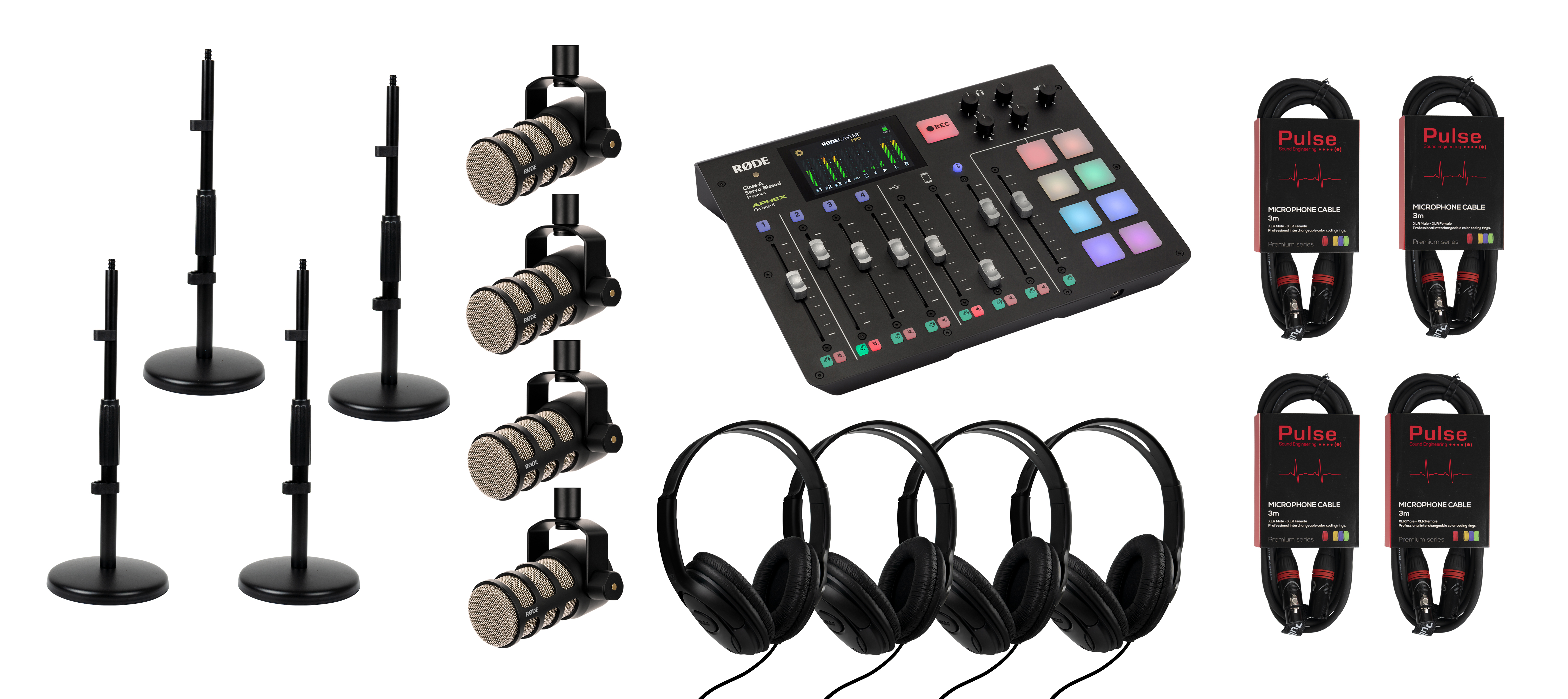 RØDE RODECaster Pro Bundle Podcast 4
