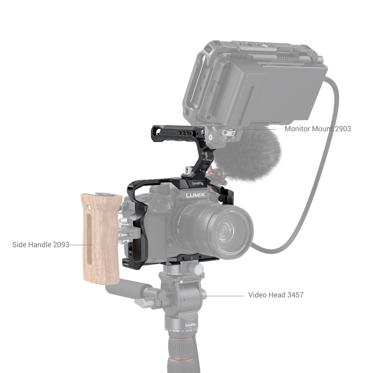 SmallRig 3785 Top Handle Arri Pin Only - 3