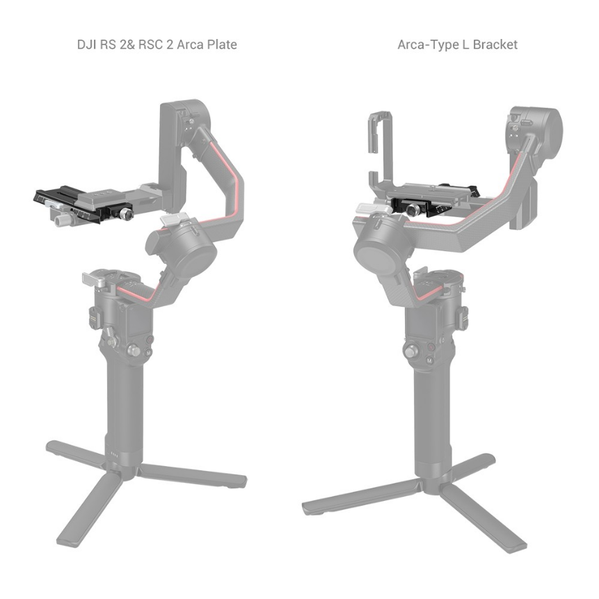 SmallRig Quick Release Plate with Arca-Swiss for DJI RS 2/RSC 2/Ronin-S 3061 - 2