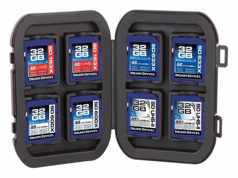 Delkin Weather Resistant Case for 8 SD cards 