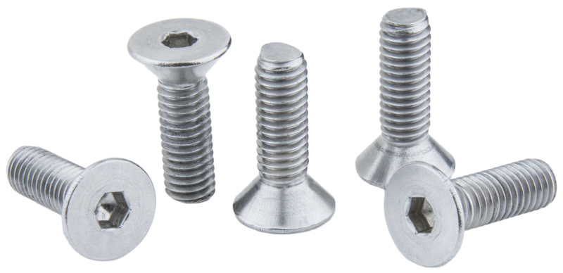 Kupo KS-293 3/8""""-16Unc X 1-1/4"""" Stainless Hex Flat Head Screw Set (5Pcs)