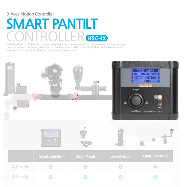 Konova Smart Motion Pan Tilt Timelapse controller 