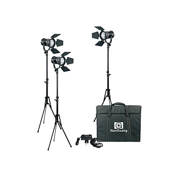 NanGuang LED Fresnel Videolight CN-30F x3 Kit