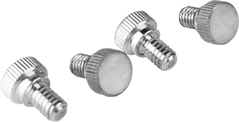 Kupo KS-363 1/4""""-20*10mm Steel Thumb Screw, Knurled Head (Set of 4)