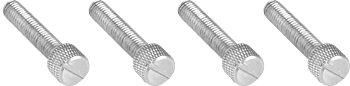 Kupo KS-364 Aluminum M6*30mm Thumb Screw Slotted Knurled Head(Set of 4)