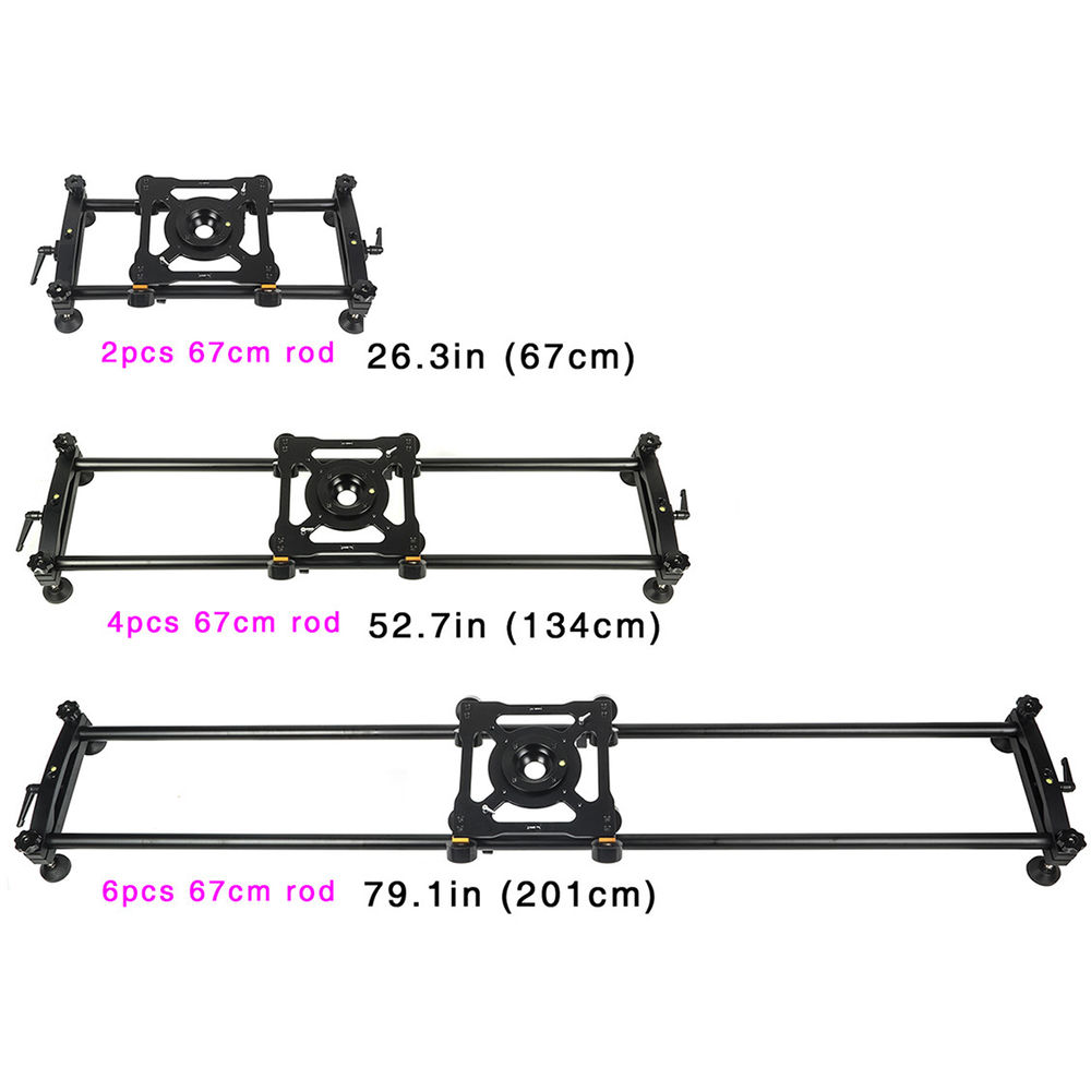 CAME-TV Dolly Adjustable Length Slider 110 Lbs / 50kg Payload SL04 - 3