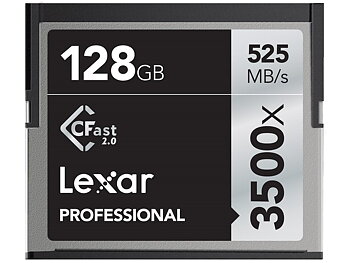 Lexar CFast 2.0 128GB 3500x Memory card- Demo Unit