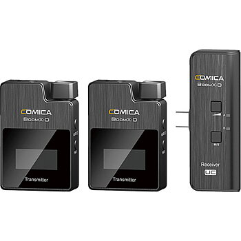 Comica Audio BoomX-D UC2 Ultracompact 2-Person Digital Wireless Microphone System for Android Smartphones (2.4 GHz)