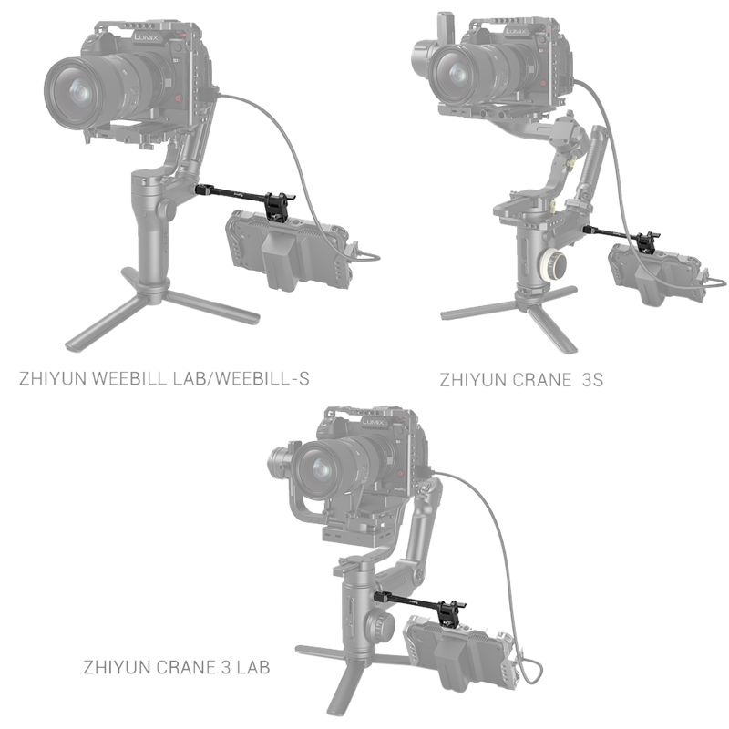 SmallRig 2889 Adjustable Monitor Mount for Gimbals - 12